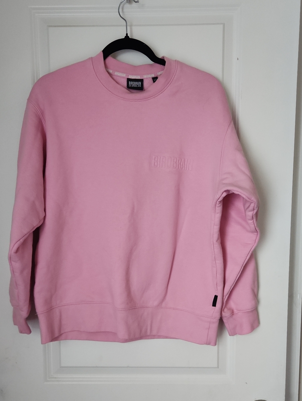 Pink Crewneck Sweatshirt - Women's Casual Pullover